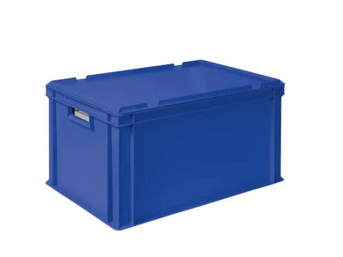 Euronorm-stapelbak,m. isoleerbox,HxLxB 320x600x400mm,65/35l,PP,blauw