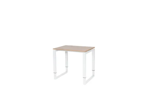 Domino Plus Bureau Hoogte Verstelbaar 800x600mm Hav/Kers 25mm Wit