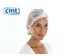 Haarnet Pp Non Woven Clip Cap Wit 53cm maat L 2-elastiek Detectable 10