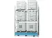 Bac de rétention fixe acier HxlxP 480x2680x1300mm stockage de cubitai