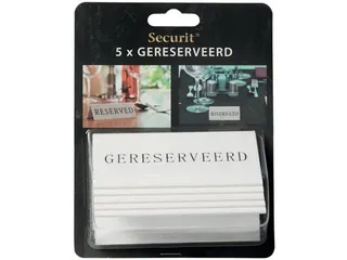 Securit Tafelbordje 'Gereserveerd', Pak Met 5 Stuks - 2