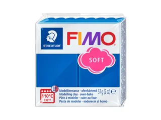 Boetseerklei Fimo soft 57 gram pacificblauw - 1