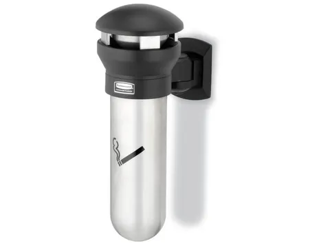 Zuilvormige Asbak Staal 472X160X295Mm Wandmontage Overkapping