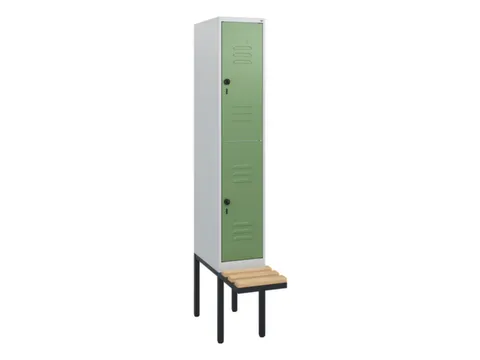 armoire vestiaire avec banc à deux niveaux HxlxP 1950x300x815mm