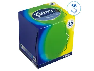 Facial tissues Kleenex kubus 3-laags 56stuks wit 8825 - 3