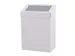 Afvalbak Metaal 20 Liter Gesloten Wit