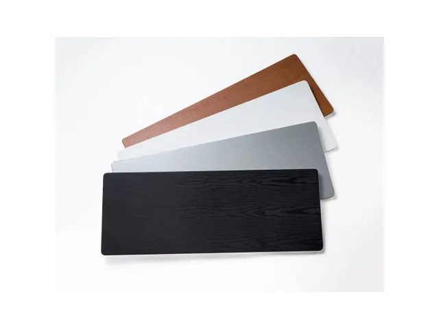 Balie Counter Fabric met Houten tafelblad 100x32cm