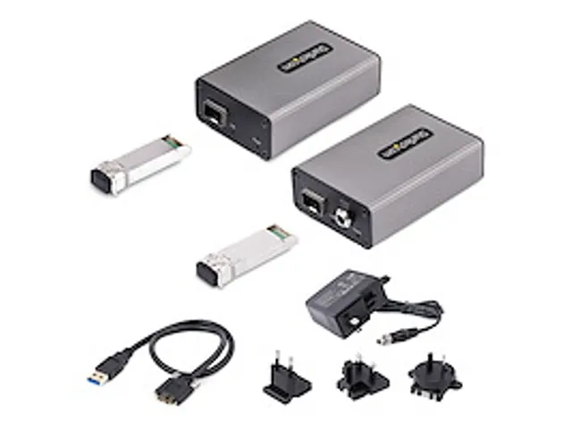 2-Poorts USB 3.0 Extender over OM3 Multimode Glasvezel