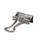 Papierklem MAUL 215 foldback 19mm capaciteit 7mm zilver