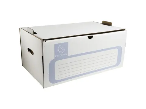 Archiefcontainer voor Archiefdozen met een rug van 100mm Wit