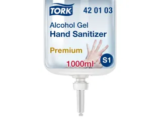 Alcohol gel Tork S1 voor handdesinfectie ongeparfumeerd 1000ml 420103 - 2