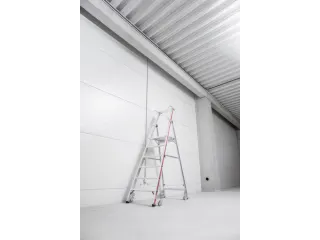 verrijdbare platformladder,bordes HxBxD 1420x440x400mm,6treden - 3