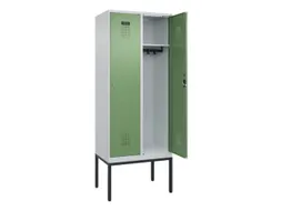 locker,HxBxD 2120x800x500mm,2vak,vak B 400mm,cil.-slot,voetonderstel