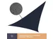 Voile solaire perméable triangulaire 5x5x5m Anthracite