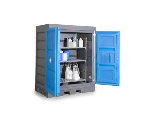 PE-vatenkast,v. aquatox./agressieve stoffen,HxBxD 1980x1560x1080mm