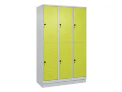 dubbeldekse locker,HxBxD 1950x1200x500mm,3x2vak.,vak B 400mm