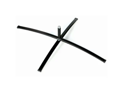 Beach Flag Base 30mm Kruisvoet met 25mm Rotator zwart