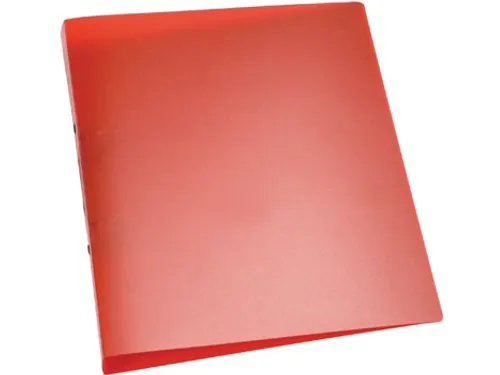 Ringmap A4 2 Ringen 25mm Transparant Rood