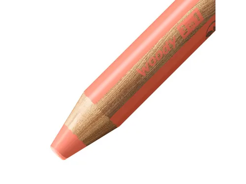 Kleurpotloden STABILO 880 woody 3 in 1 multitalent pastel rood