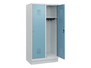 schoollocker,HxBxD 1630x800x500mm,2vak,vak B 400mm,cil.-slot,sokkel - 1