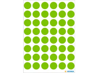 HERMA 1868 Multipurpose etiketten Rond 13mm Fluor Groen 240 stuks - 2