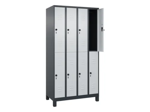 dubbeldekse locker,HxBxD 1950x1000x500mm,4x2vak.,vak B 250mm