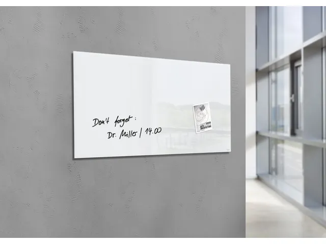 Glas/magneetbord Sigel 91x46 Wit