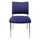 Bezoekersstoel Stof Blauw Zitting 430x480x450mm