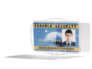 Durable Kaarthouder Voor 2 Veiligheidspassen Voordeelbundel 85x54mm - 1