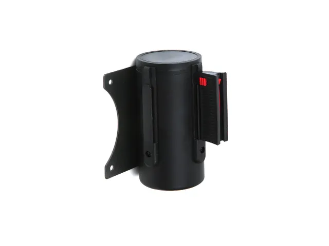 Wandcassette Afzetlint Zwart met 3 meter Zwarte trekband