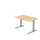 In hoogte verstelbaar bureau,HxBxD 680-850x1200x800mm,blad esdoorn