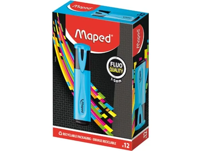 markeerstift Fluo'Peps Classic blauw