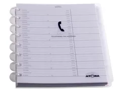 Telefoonregister Gelijnd 8-gaats A5 Wit