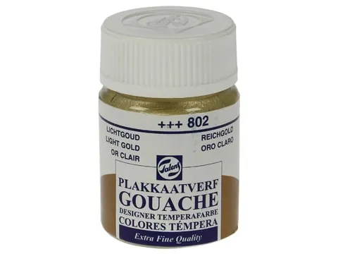 plakkaatverf Extra Fijn flacon van 16 ml, lichtgoud