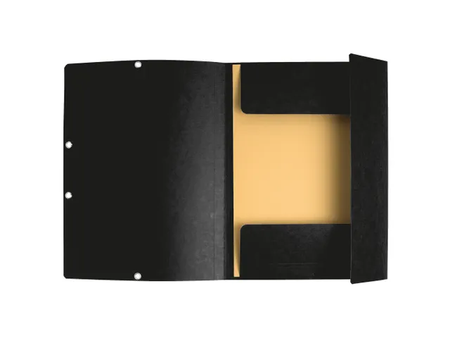 Elastomap3 klep. bedrukt 355g zwart