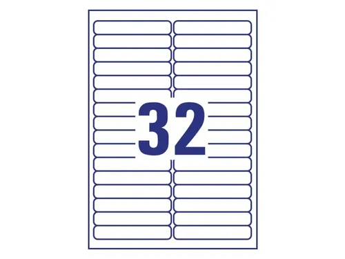 Etiket Avery Zweckform L6031REV-25 96x16.9mm afneembaar Wit 800 stuks