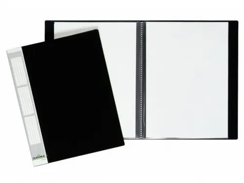 Showalbum A4 20 Tassen Duralook Zwart