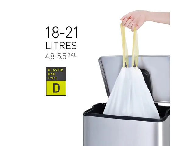 Afvalzak EKO MDPE type D met trekband 55x55cm 18-21 Liter wit