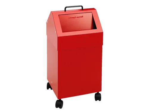 Afvalverzamelaar Vuurremmend 1X45 Liter 710X330X310Mm Rood