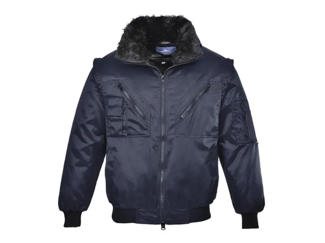 Portwest PJ10 bomber jack, marineblauw, maat S, per stuk