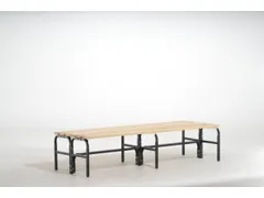 omkleedbank,LxD 2000x700mm,houten lijst,frame poedercoat.,RAL7016