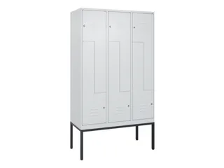Z-garderobekast,HxBxD 2120x1200x500mm,vak B 200/400mm,cil.-slot - 1