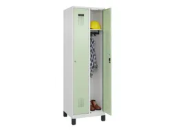 locker,HxBxD 1950x600x500mm,2vak,vak B 300mm,cil.-slot,voeten