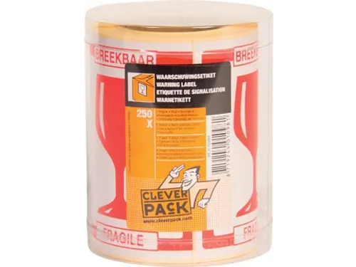Etiketten Breekbaar, Pak Van 250 Stuks