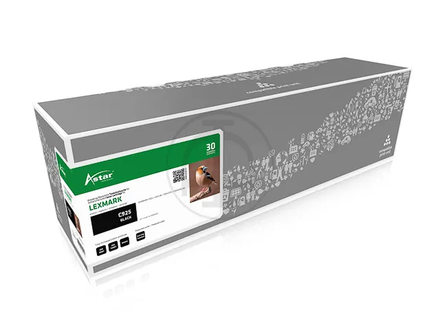 As20114 Astar Lexmark C925H2Kg Optra C Toner Zwart Rebuilt 8500Pagina'