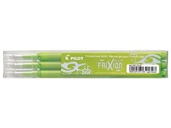 Penvulling Pilot Frixion Ball 0.7mm Medium punt Limoengroen 3 stuks