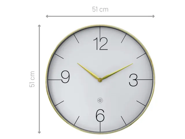 Wandklok nXt Finesse 51 cm goud