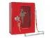 Q-Connect noodsleutelkast 12x4x15cm rood voor 1 sleutel