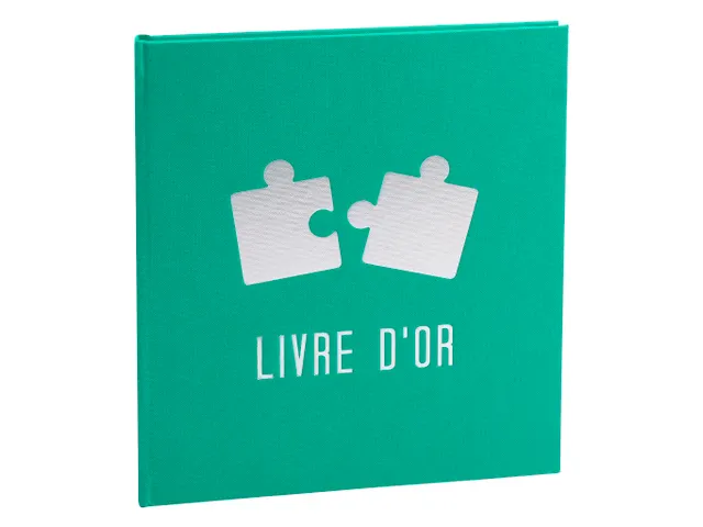 Gastenboek PUZZLE 21x19cm 140bl