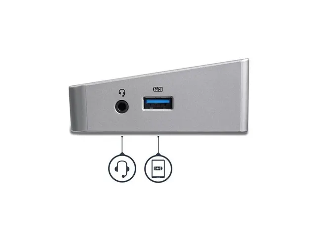 Triple-4K Monitor Usb-C Docking Station Met 5X Usb 3.0 Poorten